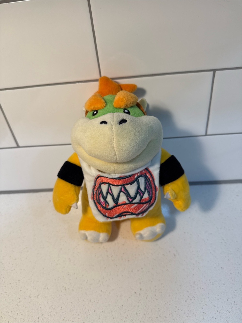 Plush Bowser Jr. Character Toy - Yellow, Green, Orange